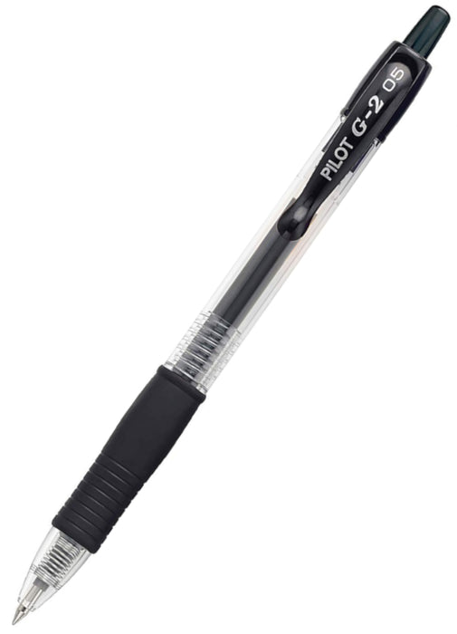 Pilot G-2 Gel Rollerball Pen - Extra Fine 0.5mm, Black 12 Pack