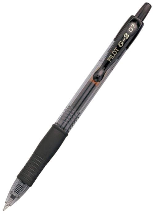 Pilot G-2 Gel Rollerball Pen - Fine 0.7mm Black