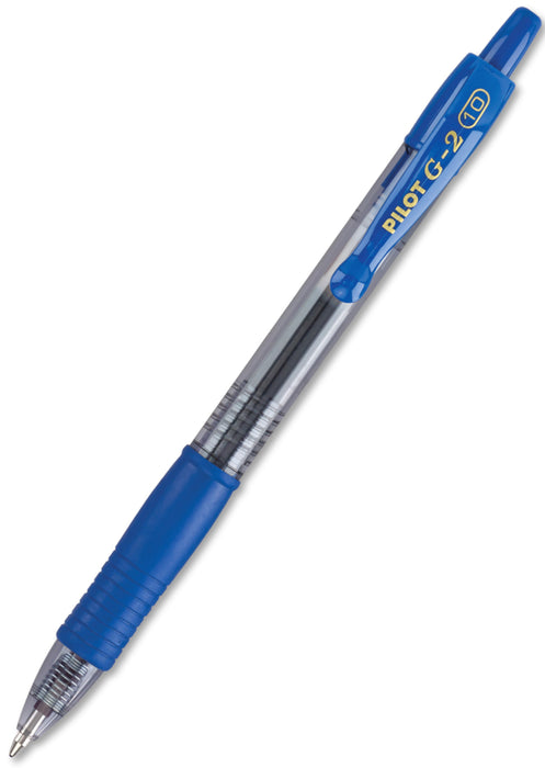 Pilot G-2 Gel Rollerball Pen - Fine 0.7mm, Blue 12 Pack