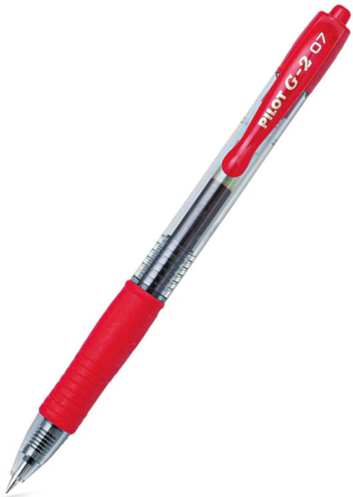 Pilot G-2 Gel Rollerball Pen - Fine 0.7mm Red