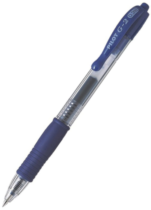 Pilot G-2 Gel Rollerball Pen - Ultra Fine 0.38mm Blue