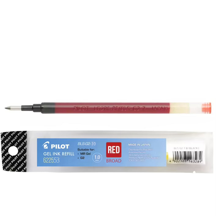 Pilot G2 Gel Pen Refill - Red 1.0mm Broad