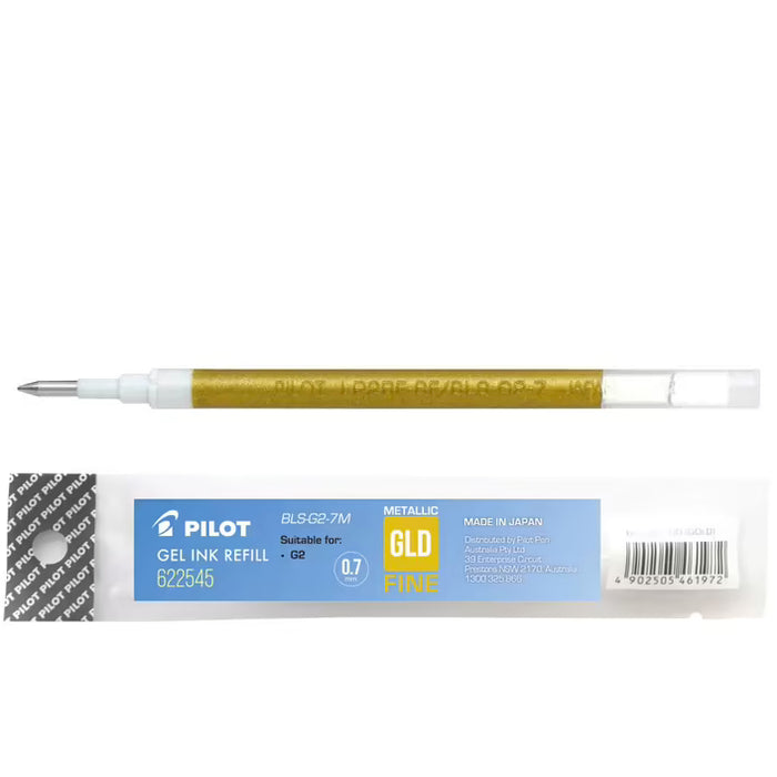 Pilot G2 Gel Pen Refill - Gold 0.7mm Fine
