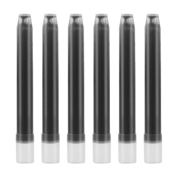 Pilot IC-50 Black Fountain Pen Ink Cartridges (6)