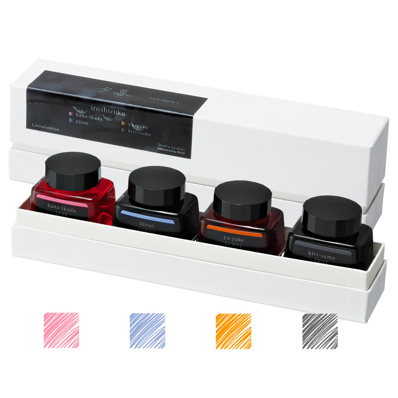 Pilot Iroshizuku Ink - Limited Edition 4 Colour Set - Twilight (Yu-Gure) - 30ml Bottle