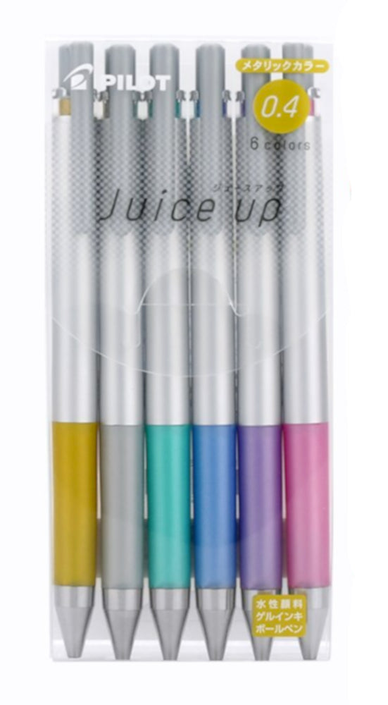 Pilot Juice Up Gel Pen - Metallic 0.4mm 6pc Set