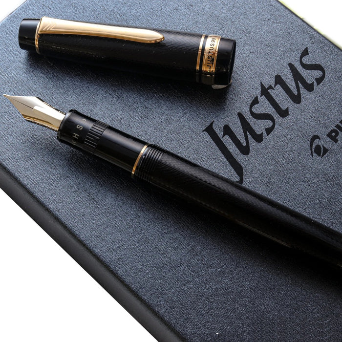 Pilot Justus 95 Fountain Pen - Black Stripe Medium