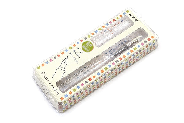 Pilot Kakuno Fountain Pen - Clear Extra Fine