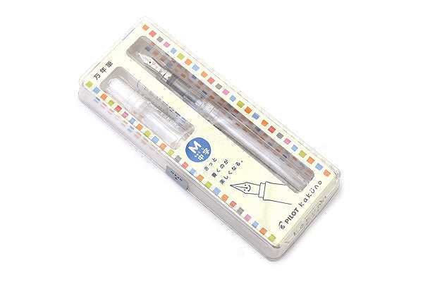 Pilot Kakuno Fountain Pen - Clear Medium