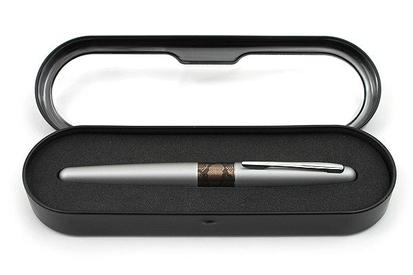 Pilot Metropolitan MR2 Silver Python Fountain Pen -  Italic Stub