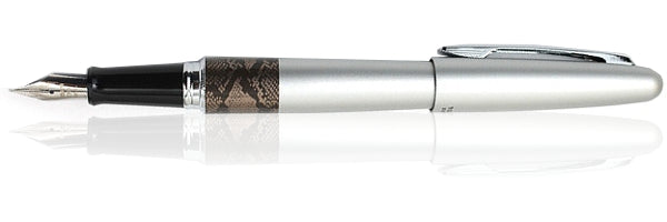 Pilot Metropolitan MR2 Silver Python Fountain Pen -  Italic Stub