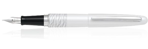 Pilot Metropolitan MR2 White Tiger Italic Stub Fountain Pen