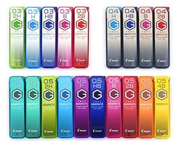 Pilot Neox Graphite H 0.5mm Pencil Leads