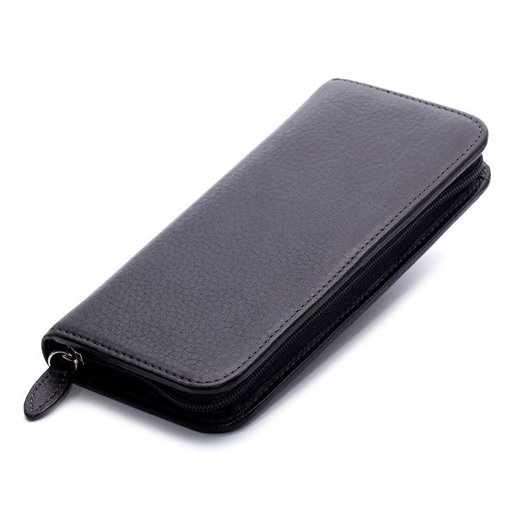 Pilot Pensemble Leather Zip 3 Pen Case - Black