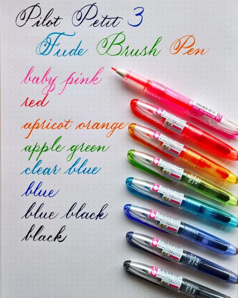 Pilot Petit 3 Brush Pen - Apricot Orange