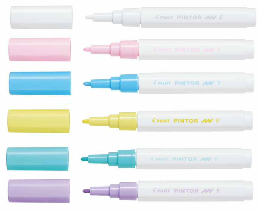 Pilot Pintor Fine Marker - Pastels 6pc Set