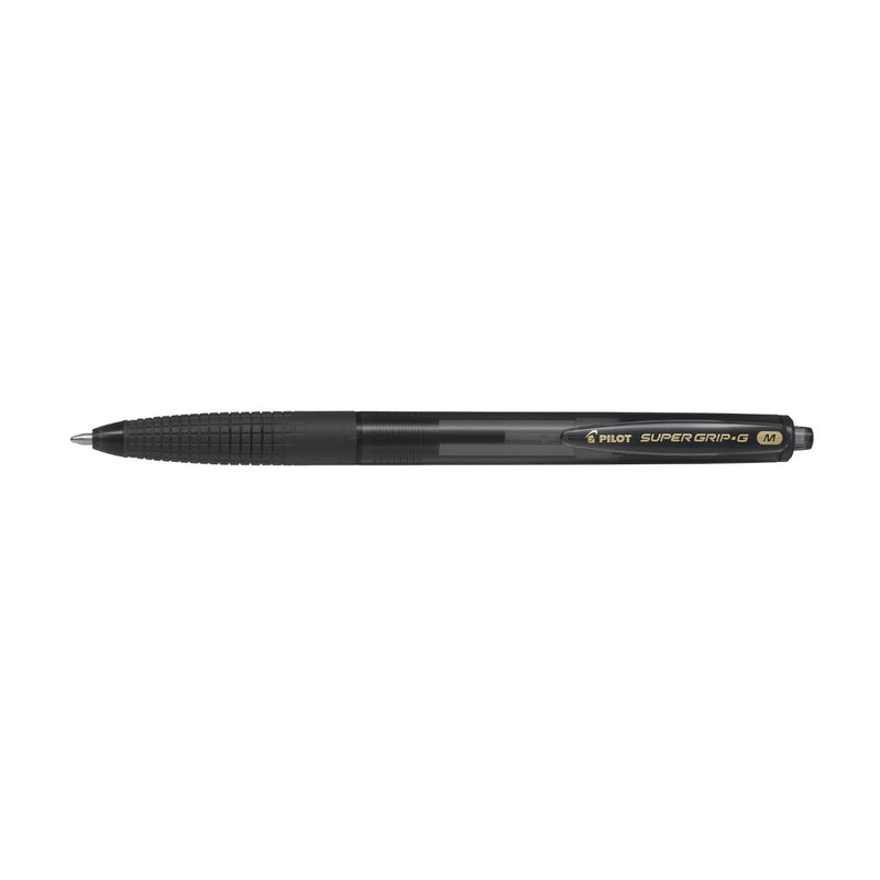Pilot Super Grip-G Retractable Ballpoint Pen Medium 1.0 Black Noir
