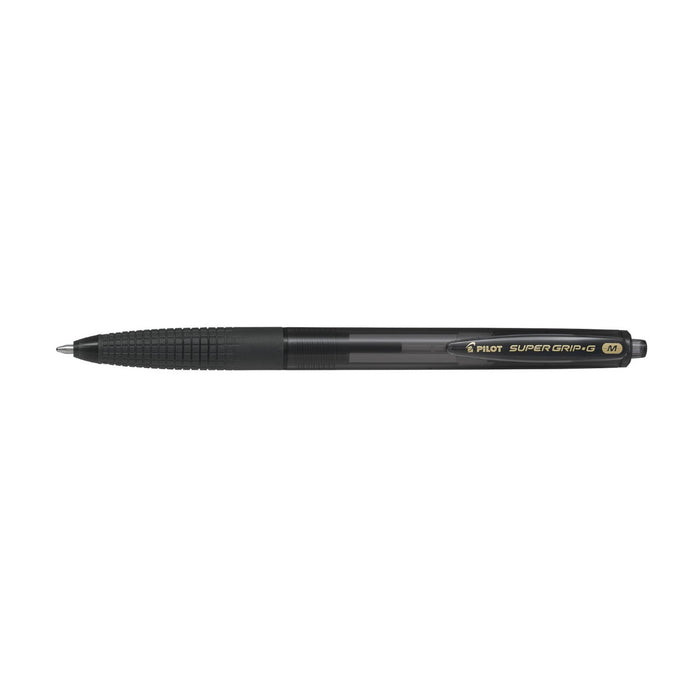Pilot Super Grip-G Retractable Ballpoint Pen Medium 1.0 Black Noir