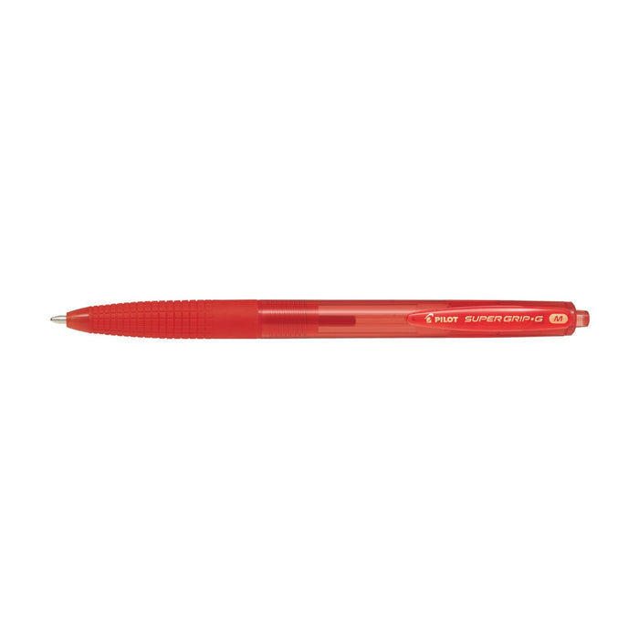 Pilot Super Grip-G Retractable Ballpoint Pen Medium 1.0 Red Rouge