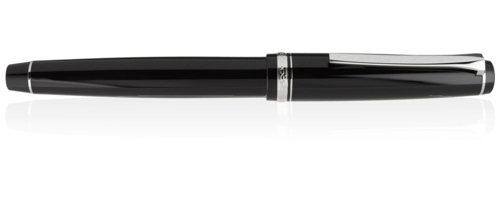 Pilot Falcon Fountain Pen - Black Rhodium Soft Medium