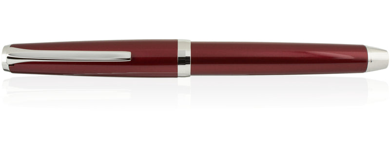 Pilot Falcon Fountain Pen - Burgundy Red Rhodium Soft Medium