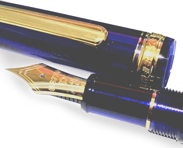 Platinum #3776 Century Fountain Pen - Chartres Blue/Gold Medium
