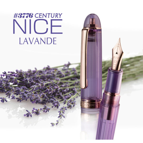 Platinum #3776 Century Fountain Pen - Nice Lavender/Rose Gold Broad Nib