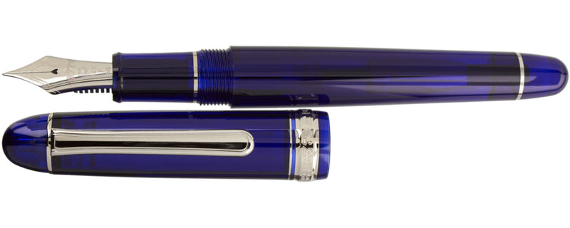 Platinum #3776 Century Fountain Pen - Chartres Blue/Rhodium Fine Nib