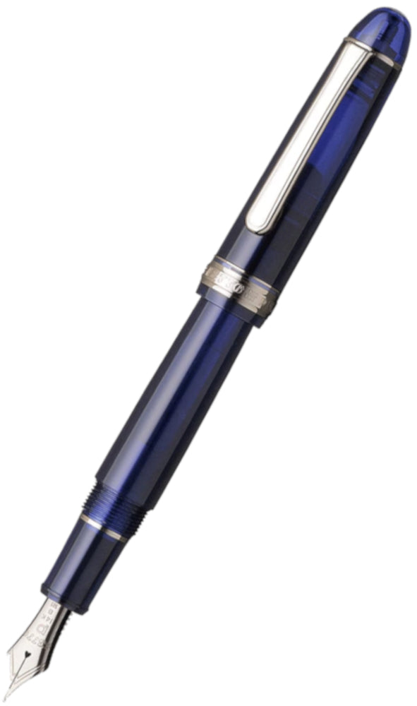 Platinum #3776 Century Fountain Pen - Chartres Blue/Rhodium Fine Nib
