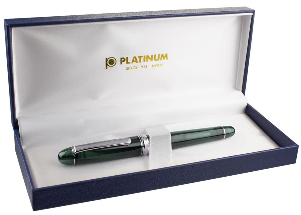 Platinum #3776 Century Fountain Pen - Laurel Green/Rhodium Medium Nib