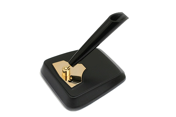 Platinum Desk Pen Stand - Single Pen - Black