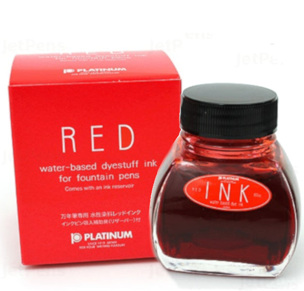 Pudding Ink Red Platinum Red Ink Bottle — Pulp Addiction