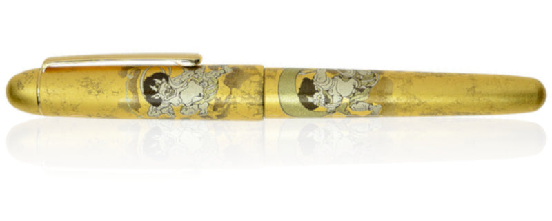 Platinum Kanazawa-Haku Fountain Pen - Fujin Raijin - Broad