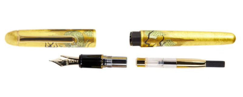 Platinum Kanazawa-Haku Fountain Pen - Ascending Dragon - Broad