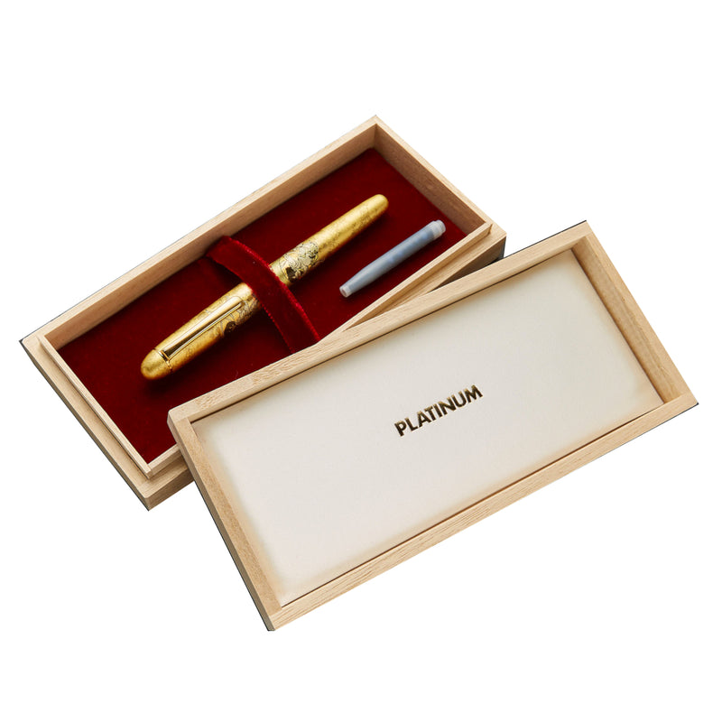 Platinum Kanazawa-Haku Fountain Pen - Fujin Raijin - Broad