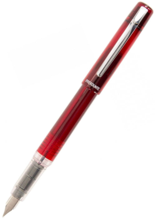 Platinum Prefounte Fountain Pen - Crimson Red, Medium Point