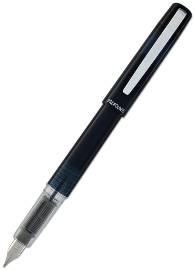 Platinum Prefounte Fountain Pen - Graphite Blue, Medium Point