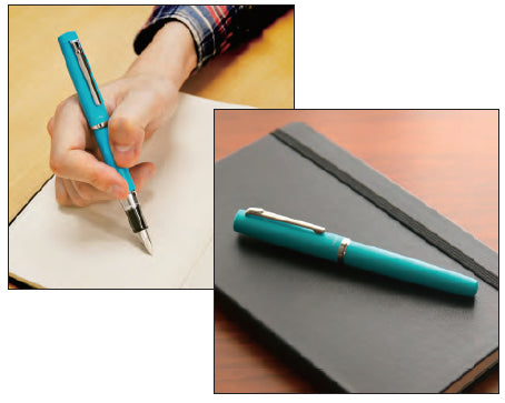 Platinum Procyon Fountain Pen - Turquoise Blue Fine