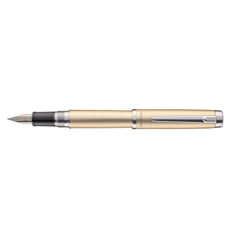 Platinum Procyon Luster Fountain Pen - Champagne Gold - Fine