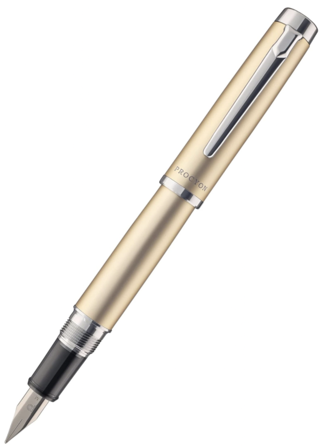 Platinum Procyon Luster Fountain Pen - Champagne Gold - Fine