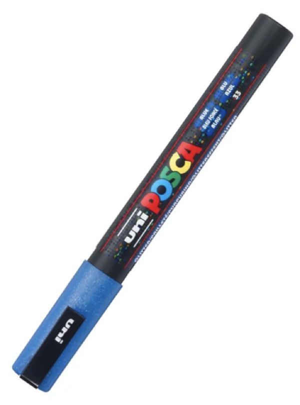 POSCA PC 3M Paint Marker Glitter Blue