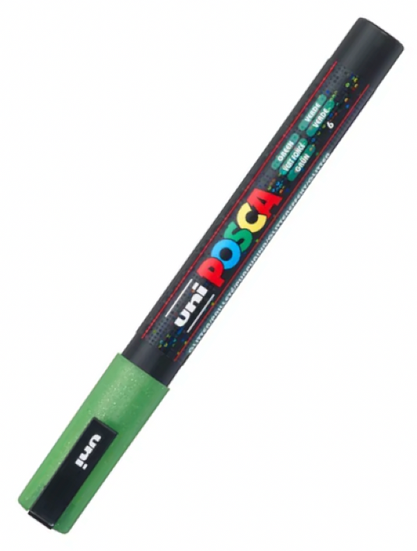 POSCA PC 3M Paint Marker Glitter Green — Pulp Addiction