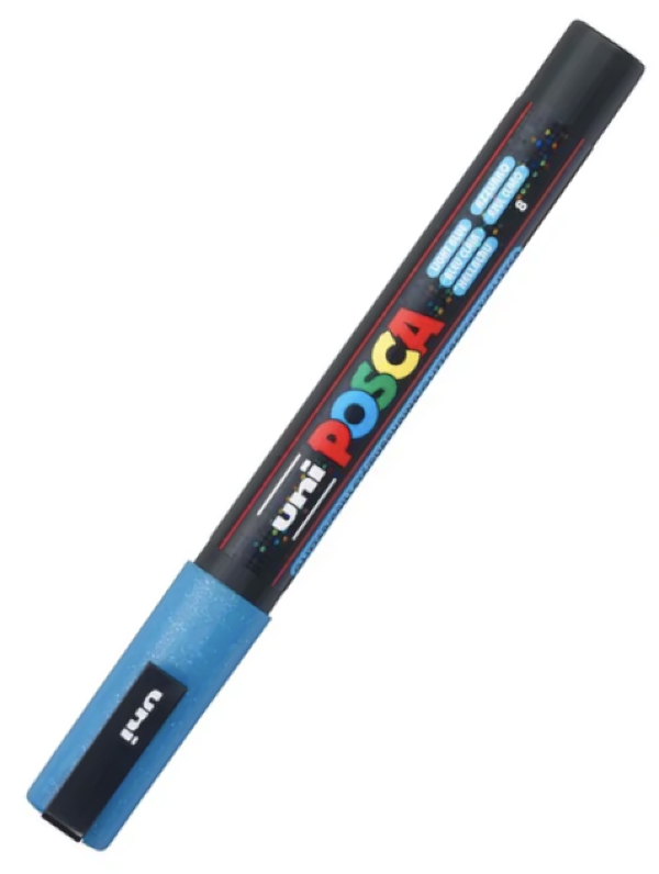 POSCA PC 3M Paint Marker Glitter Light Blue