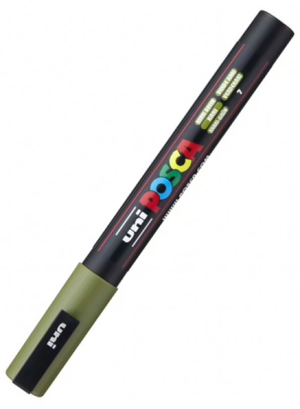 Posca Pc-3m - Light Green - Single Stage Posca Extra Fine PC-1M Apple ...