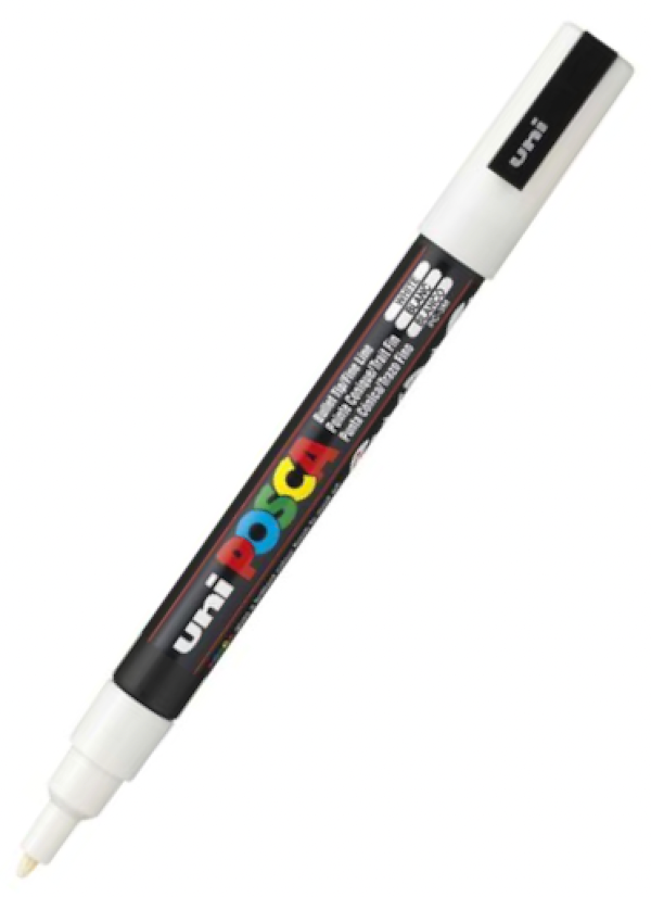 POSCA PC 3M Paint Marker White — Pulp Addiction