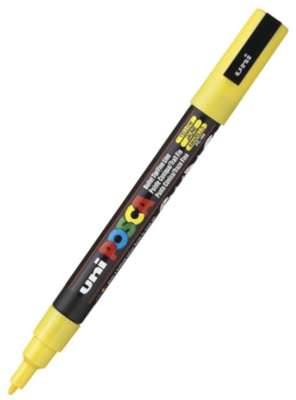 POSCA PC 3M Paint Marker Yellow
