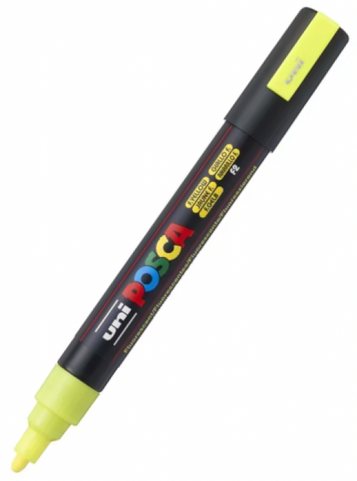 POSCA PC 5M Paint Marker Fluro Yellow