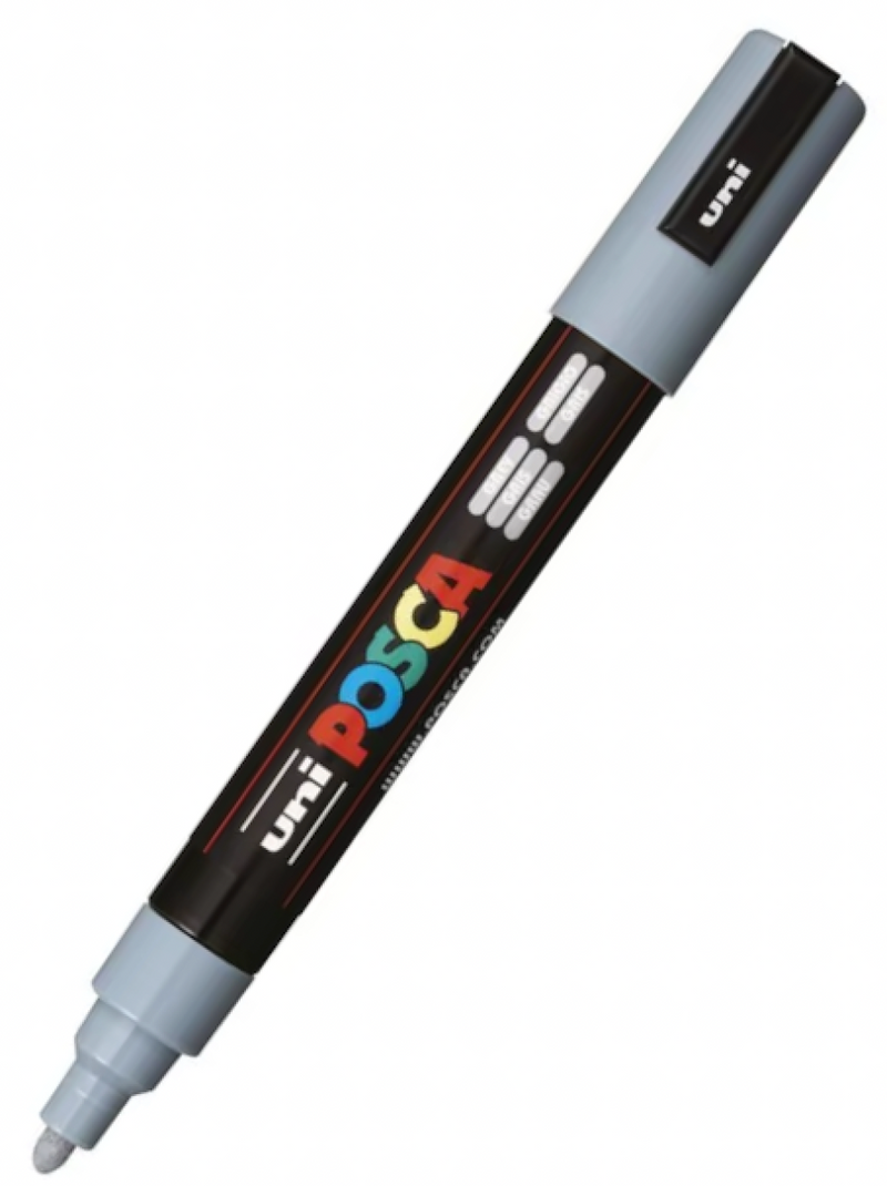 POSCA PC 5M Paint Marker Grey