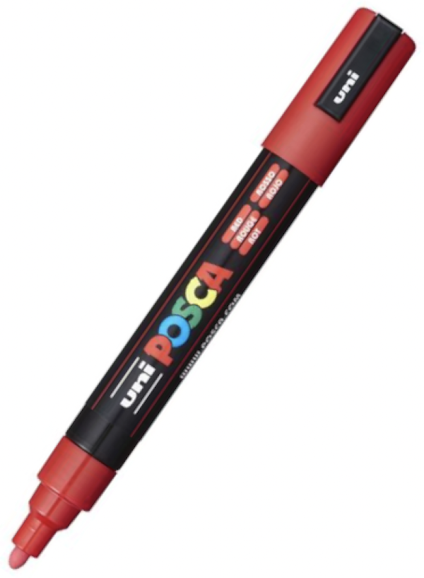 POSCA PC 5M Paint Marker Red — Pulp Addiction