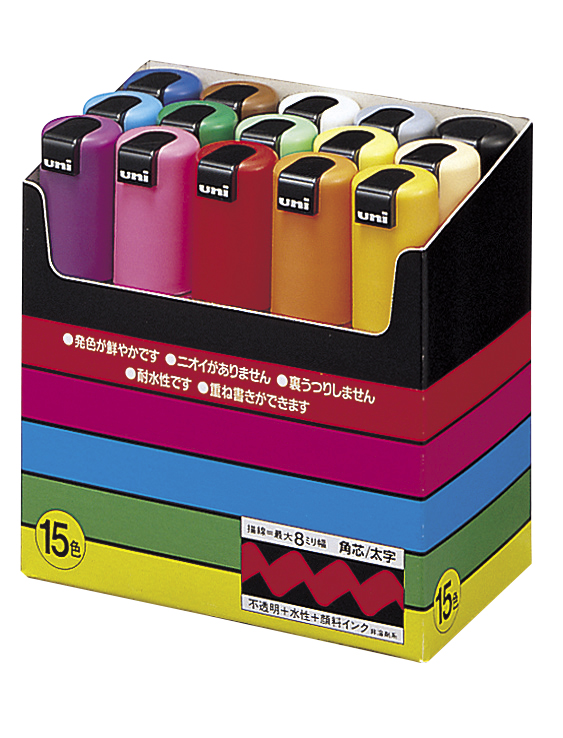 POSCA PC 8K Paint Marker 15 Pack Assorted Colours